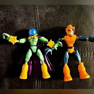 2 Pk: Marvel Spider-Man Bend & Flex HobGoblin & Mysterio Action Figures EUC